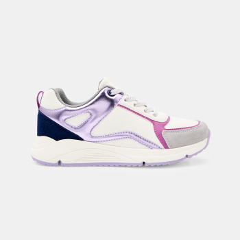 حذاء رياضي للجري برباط لامع للفتيات